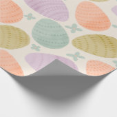 Cute Pastel Easter Egg Seamless Pattern ラッピングペーパー (角)