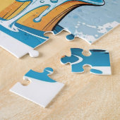 Cute Pastel Elephant Colors Puzzles  ジグソーパズル (側面)