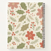 Cute pastel floral patternSpiral Notebook ノートブック (裏面)