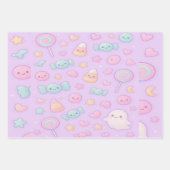Cute Pastel Ghost Halloween, ラッピングペーパーシート (正面2)