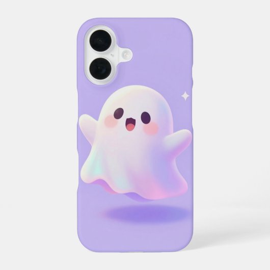 Cute Pastel Ghost Halloween Phone Case iPhone 16ケース (裏面)