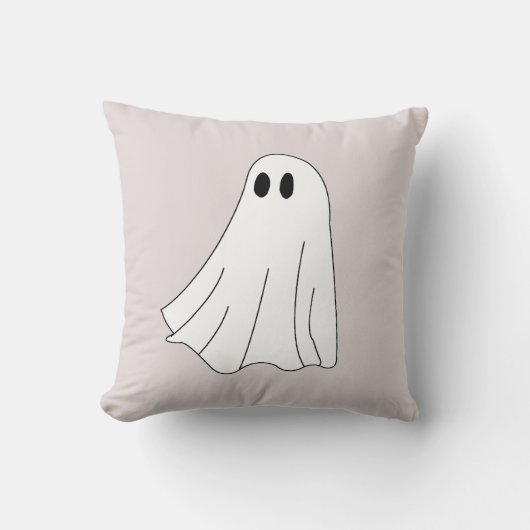 Cute Pastel Ghost Pattern クッション (正面)