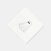 Cute Pastel Ghost Pattern スタンダードカクテルナプキン (角)