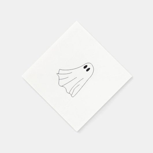Cute Pastel Ghost Pattern スタンダードカクテルナプキン (角)
