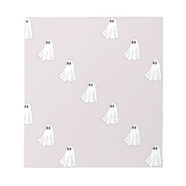 Cute Pastel Ghost Pattern ノートパッド