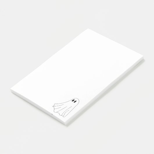 Cute Pastel Ghost Pattern ポストイット (アングル)