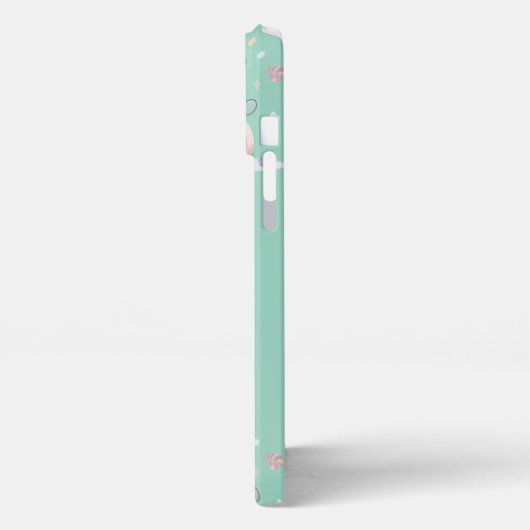 Cute Pastel Halloween Design iPhoneケース (左側面)