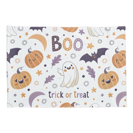 Cute Pastel Halloween Pillowcase 枕カバー (裏面-右)