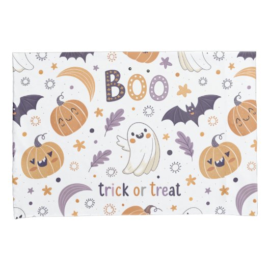 Cute Pastel Halloween Pillowcase 枕カバー (正面右)