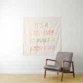 Cute Pastel Hand Lettering Motivational Quote Art タペストリー (インサイチュ)