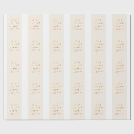 Cute Pastel Hand Lettering Motivational Quote Art ラッピングペーパー (フラット)