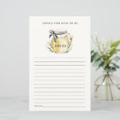 Cute Pastel Honey Jar Advice For Mum Baby Shower (スタンド正面)