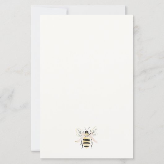 Cute Pastel Honey Jar Advice For Mum Baby Shower (裏面)