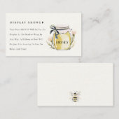 Cute Pastel  Honey Jar Display Shower Baby Shower エンクロージャーカード (正面/裏面)