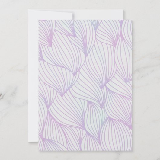 Cute Pastel Jellyfish Birthday Party Invitation 招待状 (裏面)