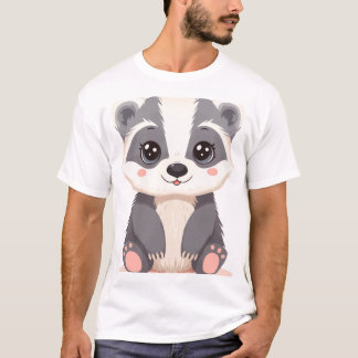 Cute Pastel Kawaii Baby Badger Tシャツ