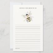 Cute Pastel Mum To Bee Advice For Mum Baby Shower (正面)