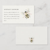 Cute Pastel Mum To Bee Display Shower Baby Shower エンクロージャーカード (正面/裏面)