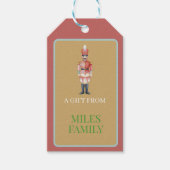 Cute Pastel Nutcracker Christmas  Ornament  ギフトタグ (正面)