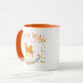 Cute Pastel Orange Shiba Inu | Custom Christmas マグカップ (正面左)