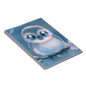 Cute Pastel Owl Art Notebook ノートブック (右側)