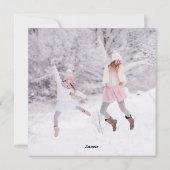 Cute Pastel Pine Tree Photo Holiday Card  シーズンカード (裏面)