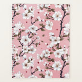 Cute Pastel Pink White Sakura Tree Branch Asian プランナー手帳 (正面)