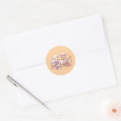 Cute Pastel Puppy Sticker Sheet ラウンドシール (封筒)