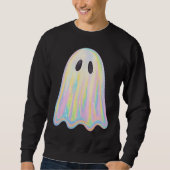 Cute Pastel Rainbow Ghost | Aesthetic Spooky スウェットシャツ (正面)