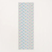 Cute Pastel Rainbow Pattern Yoga Mat ヨガマット (正面)