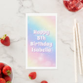 Cute Pastel Rainbow Sparkle Girls Birthday Party (インサイチュ)