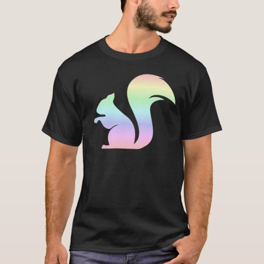 Cute Pastel Rainbow Squirrel Tシャツ (正面)