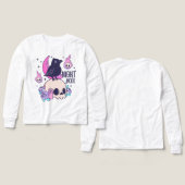 Cute Pastel Skull and Crow Longsleeve (デザイン 正面＆背面)