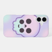 Cute Pastel Skull Kawaii Halloween Case iPhone 16ケース (裏面横)