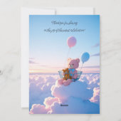 Cute Pastel Sky Birthday Invitation 招待状 (裏面)