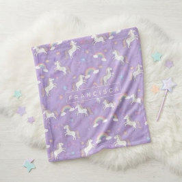 Cute Pastel Unicorn and Rainbow for Kids ウォッシュタオル