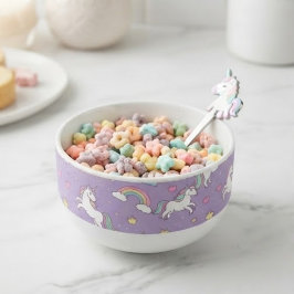 Cute Pastel Unicorn and Rainbow for Kids スープマグ