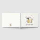 Cute Pastel Watercolor Honey Jar Baby Shower ゲストブック (全面)