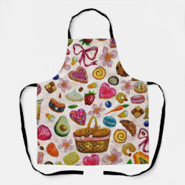 Cute Pastry Confections Sweets エプロン