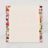 Cute Pastry Confections Sweets エンクロージャーカード (裏面)