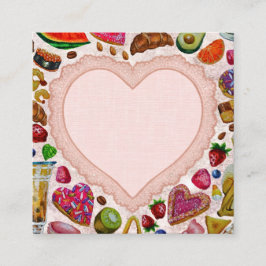 Cute Pastry Confections Sweets エンクロージャーカード