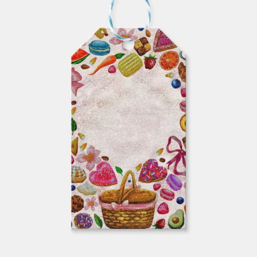 Cute Pastry Confections Sweets ギフトタグ (正面)