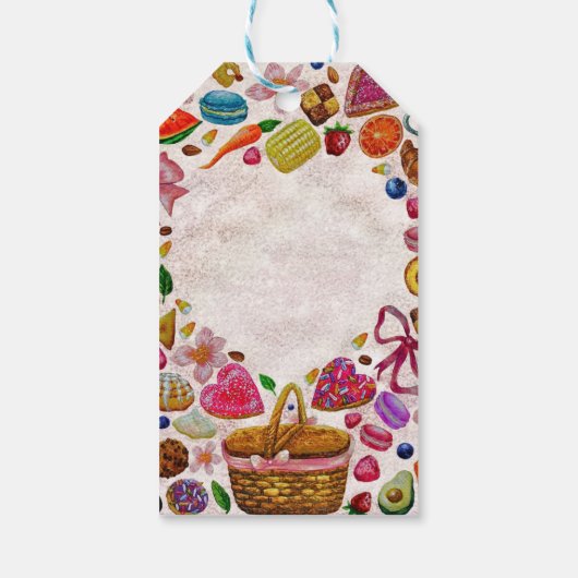 Cute Pastry Confections Sweets ギフトタグ (裏面)