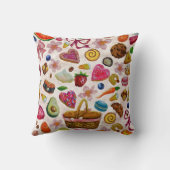 Cute Pastry Confections Sweets クッション (裏面)