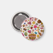 Cute Pastry Confections Sweets マグネット (正面/裏面)