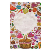 Cute Pastry Confections Sweets ミニクリップボード (裏面)