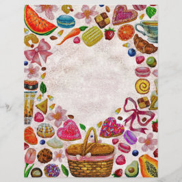 Cute Pastry Confections Sweets レターヘッド