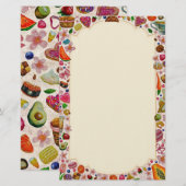 Cute Pastry Confections Sweets 便箋 (正面/裏面)