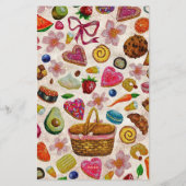 Cute Pastry Confections Sweets 便箋 (裏面)