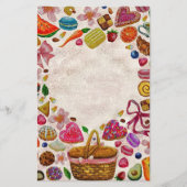 Cute Pastry Confections Sweets 便箋 (正面)